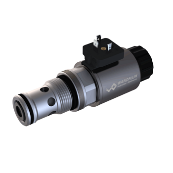 Proportional 2-way flow control cartridge Q_PPM33- Wandfluh